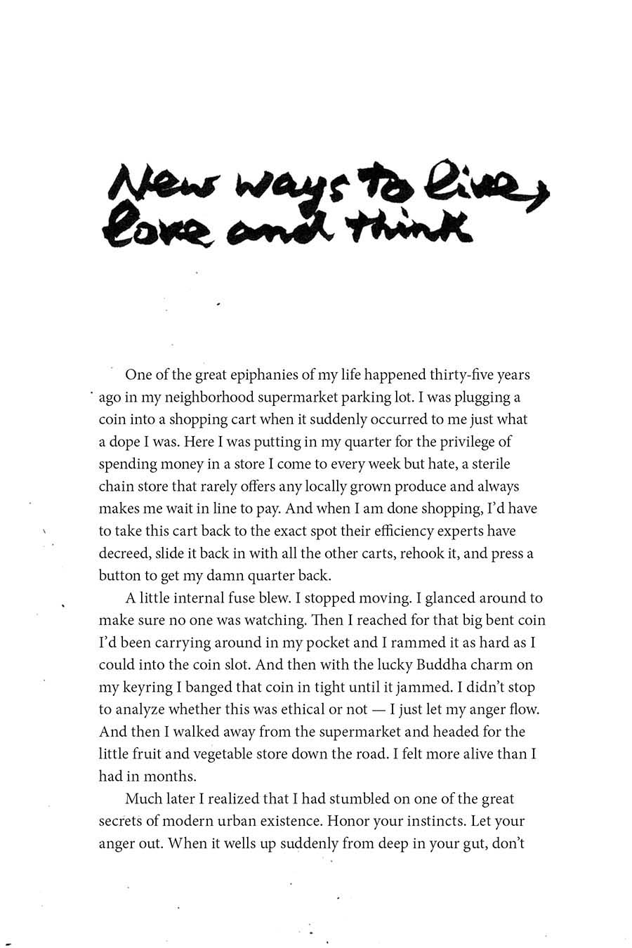 Manifesto for World Revolution Adbusters Media Foundation